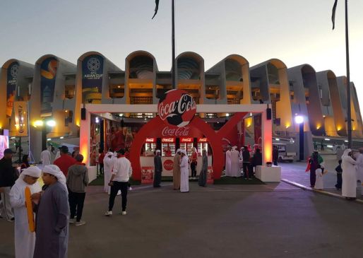Coca-Cola zone at Zayed Stadium, AFC Asian Cup 2019