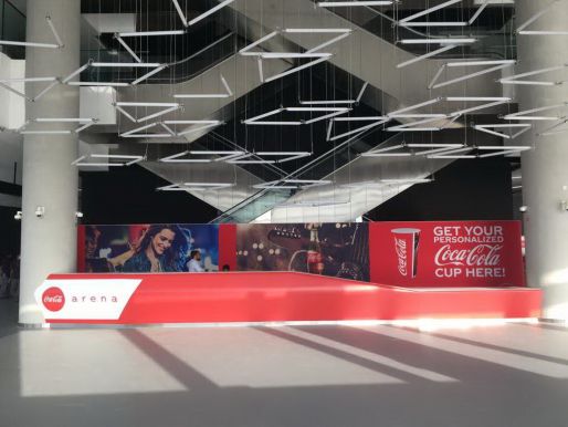 Activation de la marque Coca-Cola au concert Maroon 5 à la Coca-Cola Arena 2019