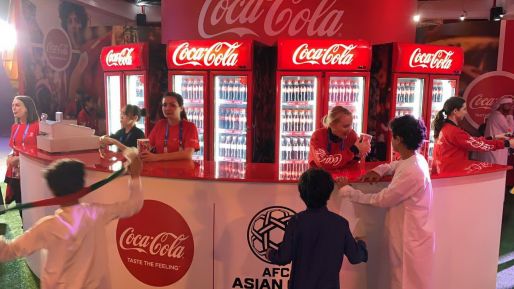 Зона активации Coca-Cola на Кубке Азии по футболу 2019