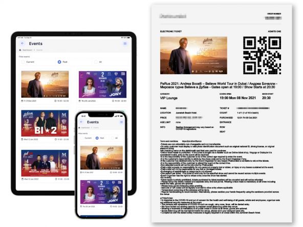 Application pour organiser des événements et vendre des billets